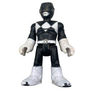 Imaginext action figure power Ranger black Mighty Morphin Fisher Price 3" READ